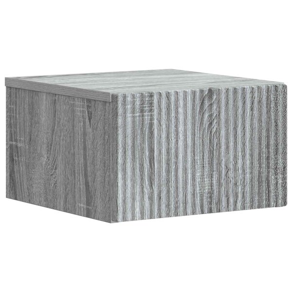 vidaXL Cabinet de chevet mural Sonoma gris 33 x 34 5 x 20 cm