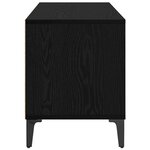 vidaXL Meuble TV avec tiroir Chêne noir 100 x 34 5 x 44 5 cm