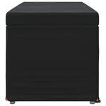 vidaXL Tabouret Noir 101 x 41 x 40 cm Velours et Bois Composite