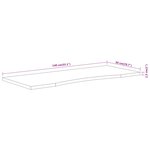 vidaXL Dessus de bureau 140x50x2 5 cm rectangulaire bois massif acacia