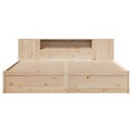 vidaXL Cadre de lit sans matelas 200x200 cm bois massif de pin