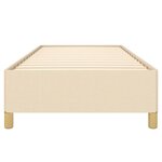 vidaXL Cadre de lit sans matelas crème 80x200 cm tissu