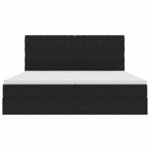 vidaXL Lit avec rangement et LED avec LED Noir 200 x 200 cm Velours