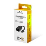 Adaptateur Advance USB Type C vers HDMI (Noir)