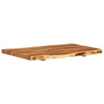 vidaXL Dessus de meuble-lavabo de salle de bain Acacia 80x52x3 8 cm