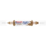 Marqueur acryl 3d dble pointe 5400 Or précieux 2-3 mm  5-10 mm EDDING