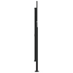 vidaXL Auvent latéral rétractable noir 180x600 cm
