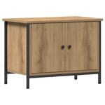 vidaXL Meuble TV Chêne artisanal Panneau de particules 60 x 35 x 45 cm