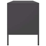 vidaXL Meuble TV noir 100 5x39x50 5 cm acier