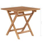 vidaXL Table pliable de jardin 45x45x45 cm Bois de teck solide