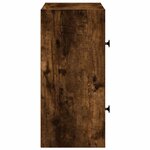 vidaXL Bibliothèque chêne fumé 40x24x52 cm bois d'ingénierie