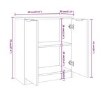 vidaXL Buffets 3 Pièces Blanc Bois d'ingénierie