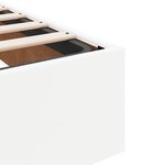 vidaXL Cadre de lit ottoman sans matelas blanc 160x200 cm similicuir
