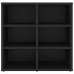 vidaXL Armories à chaussures 2 Pièces noir 52 5x30x50 cm