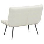 vidaXL Banc crème 110x74x84 cm velours