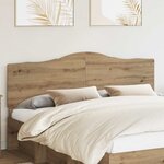vidaXL Tête de lit Chêne artisanal 200 cm Bois d'ingénierie