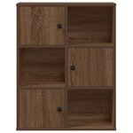 vidaXL Bibliothèque chêne marron 60x24x76 5 cm bois d'ingénierie