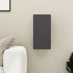 vidaXL Meuble TV Gris 30 5x30x60 cm Bois d’ingénierie
