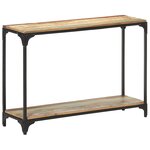 Vidaxl table console 110x30x75 cm bois solide de récupération