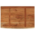 vidaXL Étagère murale rectangulaire massif acacia bordure assortie