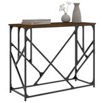 vidaXL Table console chêne marron 100x40x80 cm bois d'ingénierie
