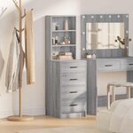 vidaXL Haut Armoire Sonoma gris 40 x 41 x 135 cm Bois d'ingénierie