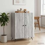 vidaXL Buffet Sonoma gris 66 x 34 5 x 90 cm Bois d'ingénierie