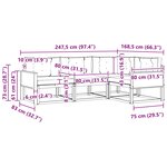 vidaXL Ensemble de canapés d'extérieur 4 pc Naturel et Gris clair