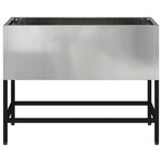 vidaXL Jardinière Élevée 60x26x45 cm Acier Galvanisé