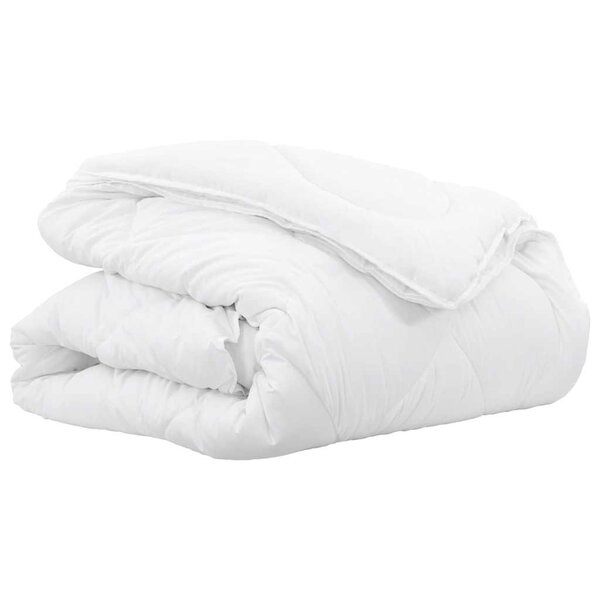 vidaXL Duvet 2-en-1 Blanc 200 x 220 cm Polyester