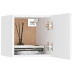 vidaXL Meubles TV muraux 2 Pièces Blanc 30 5x30x30 cm