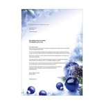 Paquet de 100 feuilles papier à motif de noel 'blue harmony' a4 90g/m² sigel
