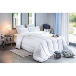 Couette légere anti-acariens - 200 gr/ m² 200 x 200 cm - Blanc