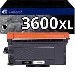 123CONSOMMABLES - TN-3600XL Toner Compatible avec Brother TN3600 XL HL-L5215DN HL-L6210DW HL-L6410DN HL-L6415DN HL-L5210DN L5210DW MFC-L5715DN MFC-L6710DW MFC-L6915DN MFC-L5710DN L5710DW DCP-L5510DW