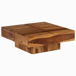 vidaXL Table basse 80x80x30 cm bois d'acacia massif