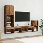 vidaXL Meubles TV muraux Montage mural Bois Ancien Bois d'ingénierie