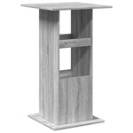vidaXL Table de bar avec rangement sonoma gris bois d'ingénierie