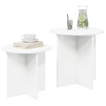 vidaXL Ensemble de tables d'appoint 2 Pièces Bois d’ingénierie