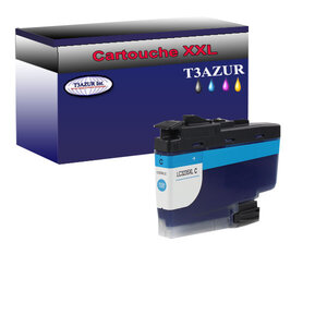 T3AZUR- Cartouche compatible avec Brother LC3235 XL Cyan pour Brother DCP-J1100DW MFC-J1300DW