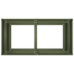 vidaXL Jardinière vert olive 80x40x80 cm acier laminé à froid