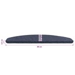 vidaXL Tapis d'escalier auto-adhésifs 15 Pièces Bleu 80 x 28 x 3 5 cm