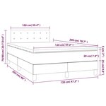 vidaXL Sommier à lattes de lit et matelas Vert foncé 120x200cm Velours