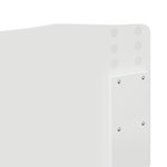vidaXL Tête de lit Blanc 120 cm Bois d'ingénierie