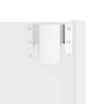 vidaXL Armoire à chaussures murale Blanc 80x18x60 cm Aggloméré