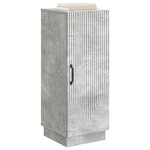 vidaXL Buffet Gris béton 33 x 34 5 x 87 cm Bois d'ingénierie