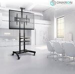 Onkron ts1881 blk support tv sur piedà  roulettes pour des téléviseurs de 50 à 86 pouces noir