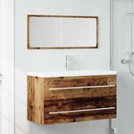 vidaXL Ensemble de meubles salle de bain 2 Pièces bois d'ingénierie