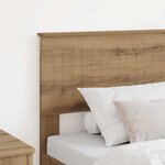 vidaXL Tête de lit Chêne artisanal 90 cm Bois d'ingénierie