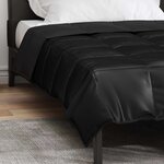 vidaXL Duvet complet toute l'année Noir 200 x 140 cm