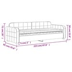 vidaXL Lit de jour avec matelas vert foncé 80x200 cm velours